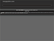 Tablet Screenshot of macgayden.com